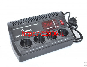 VK-1000E стабилизатор (800VA 4 универс. розетки) Vinon VK-1000E стабилизатор (800VA 4 универс. розетки) Vinon