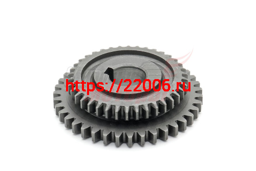 Шестерня промежуточного вала КПП (двойная) 39/38 зубов SR1Z-135Е Шестерня промежуточного вала КПП (двойная) 39/38 зубов SR1Z-135Е