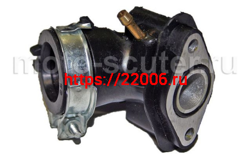 Патрубок карбюратора 139QMB 50сс (впускной коллектор) TMMP Патрубок карбюратора 139QMB 50сс (впускной коллектор) TMMP