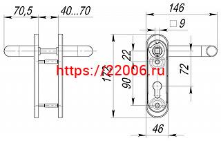 Ручка Fuaro (Фуаро) дверная DH-0433/GR NE (СЕРАЯ) с пружиной для замка (FL-0432, 0433, 0434), НЕЙЛОН фото 2 Ручка Fuaro (Фуаро) дверная DH-0433/GR NE (СЕРАЯ) с пружиной для замка (FL-0432, 0433, 0434), НЕЙЛОН фото 2