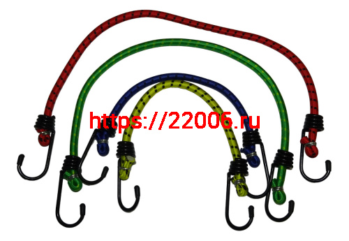Резинка для багажа (набор 4 шт. = 2 по 2 шт.) (30 см, 45 см) 57018 Резинка для багажа (набор 4 шт. = 2 по 2 шт.) (30 см, 45 см) 57018