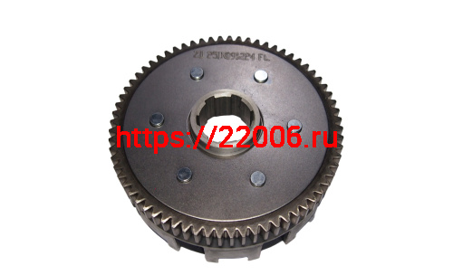 Барабан сцепления CB250 см3 Zongshen ZS 172FMM-5 голый (8 паз+8 полупаз) 6 болт 6 диск. (100081728) фото 2