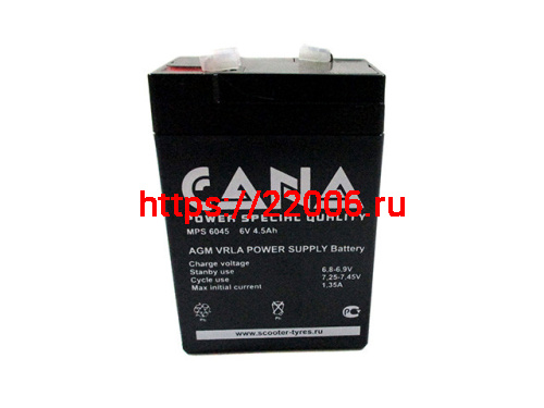 Аккумулятор CANA MPS 6v 4,5hr 20