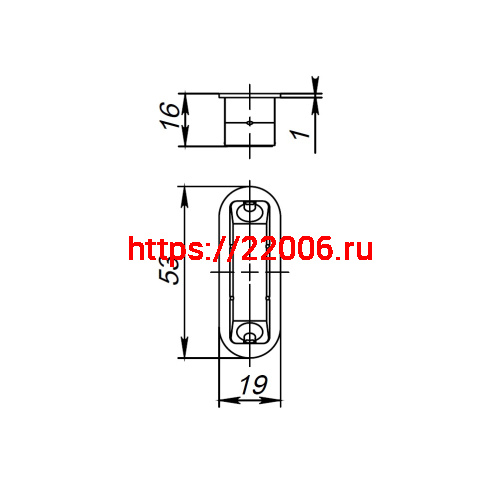 Ответная Fuaro (Фуаро) планка магнитная для M96 и M85 (цвет жёлтый) фото 2 Ответная Fuaro (Фуаро) планка магнитная для M96 и M85 (цвет жёлтый) фото 2