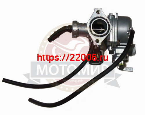 Карбюратор PZ25 с бензокраном, ручной подсос справа (НАБОР) фото 2