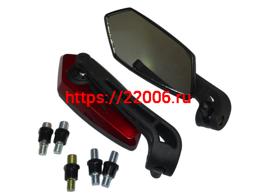 Зеркала (ZX 25 16) d8-10 черные, черно-красные Зеркала (ZX 25 16) d8-10 черные, черно-красные