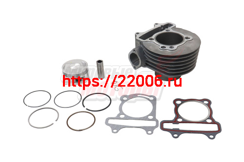 Поршневая в сборе Скутер 4х такт.(цил,порш,кольца,палец) 150см3 57,4 мм 157QMJ "ММ" Поршневая в сборе Скутер 4х такт.(цил,порш,кольца,палец) 150см3 57,4 мм 157QMJ "ММ"
