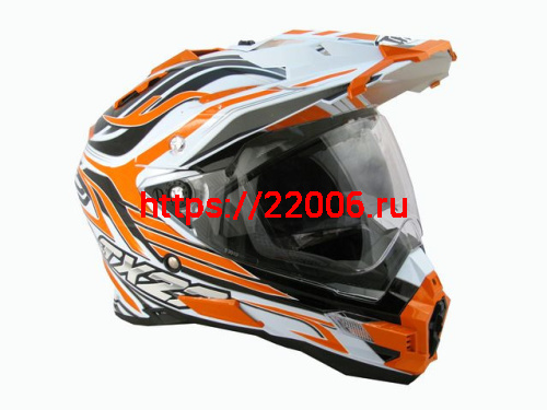 Мотошлем THH TX-27№1 white/orange (M) Мотошлем THH TX-27№1 white/orange (M)