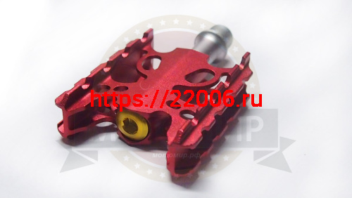 Педали Вело алюминий, красные HX-V29 фото 3 Педали Вело алюминий, красные HX-V29 фото 3