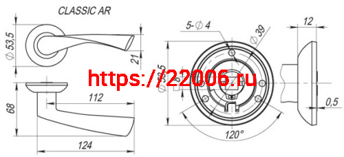 Ручка Fuaro (Фуаро) раздельная CLASSIC AR AB/GP-7 бронза/золото, квадрат 8x140 мм фото 3 Ручка Fuaro (Фуаро) раздельная CLASSIC AR AB/GP-7 бронза/золото, квадрат 8x140 мм фото 3