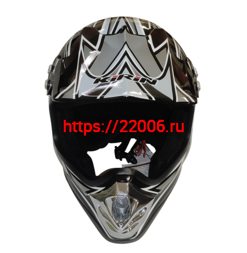 Шлем кроссовый KIRIN QL-112D, черный, синий, красный, размер M фото 2 Шлем кроссовый KIRIN QL-112D, черный, синий, красный, размер M фото 2