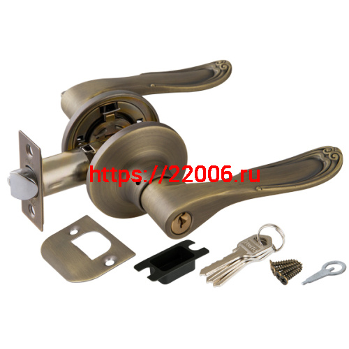 Ручка Punto (Пунто) защелка DK630 MAB-ET (6030 MAB-E) (кл./фик.) мат.бронза