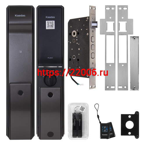 Замок врезной электронный Kaadas K9-5W с отпечатком пальца, со встроенным модулем WIFI, черный фото 4 Замок врезной электронный Kaadas K9-5W с отпечатком пальца, со встроенным модулем WIFI, черный фото 4