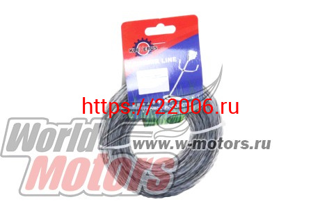 Леска триммерная (3,5*15м) DUAL (квадрат витой с сердечником) Леска триммерная (3,5*15м) DUAL (квадрат витой с сердечником)