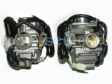 Карбюратор 152QMI, 157QMJ 125/150сс GY6-150(впуск.патр/наруж. d-42/ выпуск d-32)  диффузор 24мм TMMP