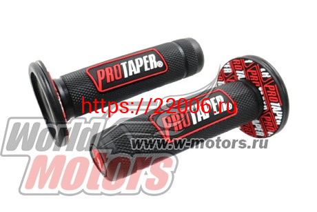 Ручки руля резиновые черные с надписью PROTAPER 124*32*22 Ручки руля резиновые черные с надписью PROTAPER 124*32*22