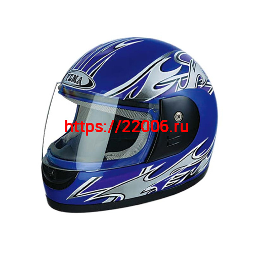 Мотошлем YM-806 синий (М)