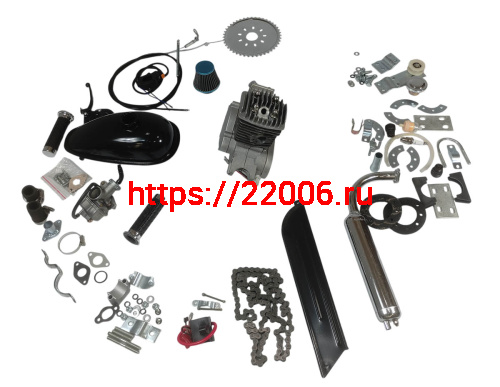 Двигатель веломотор REED 100 (КОМПЛЕКТ для установки) фото 2 Двигатель веломотор REED 100 (КОМПЛЕКТ для установки) фото 2