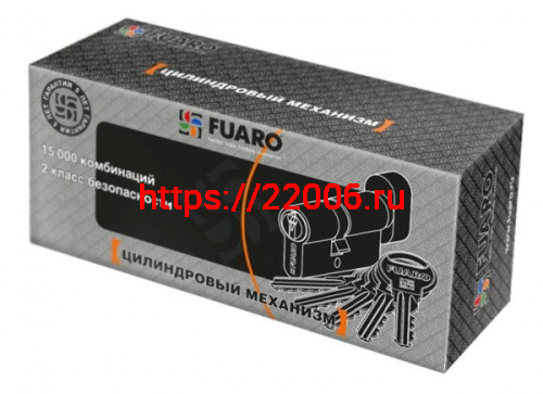 Цилиндровый механизм Fuaro (Фуаро) с вертушкой R302/70 mm (30+10+30) PB латунь 5 кл. фото 2