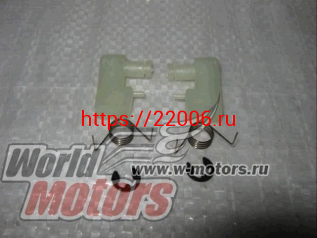 Собачка стартера с пружиной мотокосы BC/GBC-033/043 (комплект= 2 собачки пластик+2 пружины+2 шайбы) Собачка стартера с пружиной мотокосы BC/GBC-033/043 (комплект= 2 собачки пластик+2 пружины+2 шайбы)