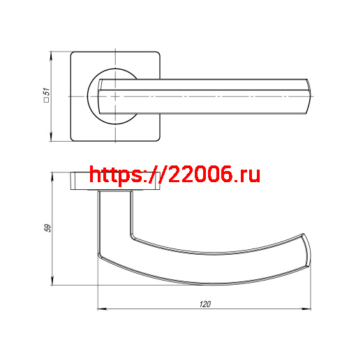 Ручка Ajax (Аякс) раздельная K.JK51.SIGMA (SIGMA JK) CP-8 хром 105мм фото 3 Ручка Ajax (Аякс) раздельная K.JK51.SIGMA (SIGMA JK) CP-8 хром 105мм фото 3