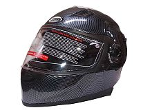 Шлем интеграл COBRA JK312, цвет черный карбон, лайм(3), размеры M