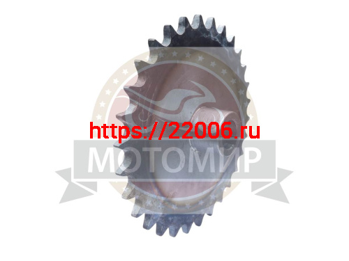Звезда 30 зуб. (520) цепи, 15.875шаг, на вал d20мм, h28мм, шпонка 6мм, мотобуксировщик Звезда 30 зуб. (520) цепи, 15.875шаг, на вал d20мм, h28мм, шпонка 6мм, мотобуксировщик