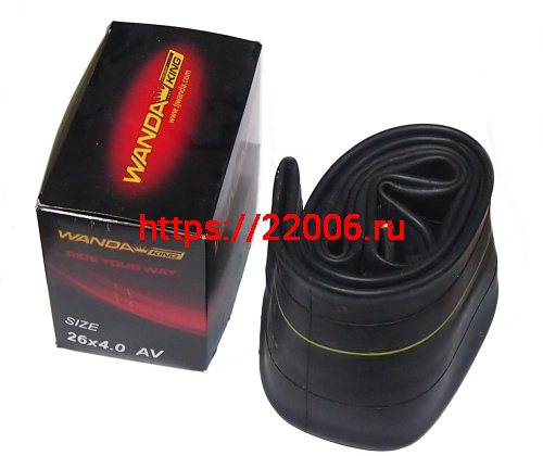 Велокамера 26"х4,00 для фэтбайков, бутиловая (фирм. качество), а/вентиль TR4  WANDA