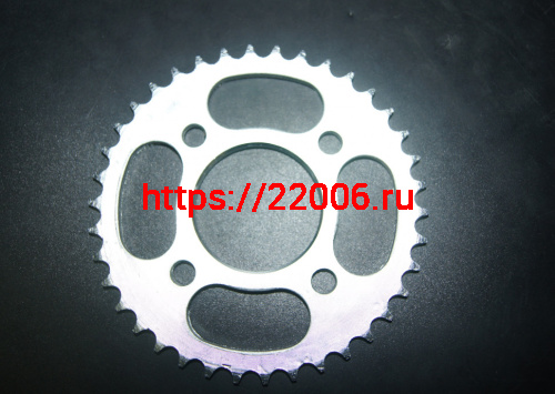 Звезда ведомая 428*38 зубьев CG/CB/FORESTER-125/250 4х63 D58 Звезда ведомая 428*38 зубьев CG/CB/FORESTER-125/250 4х63 D58