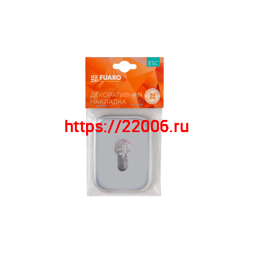 Накладка Fuaro (Фуаро) на цилиндр ESC.C.XL/K.486 (ESC 486-C SQ XL) BL черный (1 шт.) фото 2 Накладка Fuaro (Фуаро) на цилиндр ESC.C.XL/K.486 (ESC 486-C SQ XL) BL черный (1 шт.) фото 2