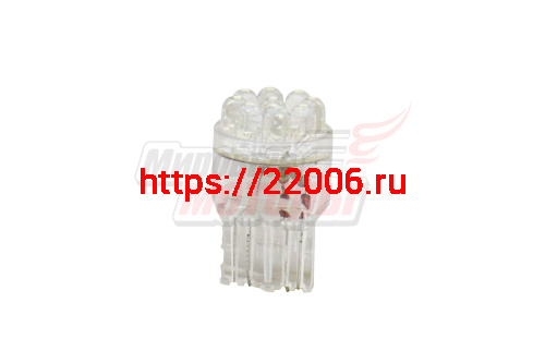 Лампа 12 В T20, 9 светодиодов LED 5 мм, без цоколя, белая Лампа 12 В T20, 9 светодиодов LED 5 мм, без цоколя, белая