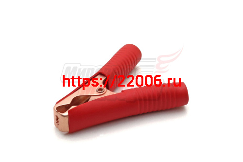 Зажим "крокодил" 90мм (красный) Зажим "крокодил" 90мм (красный)
