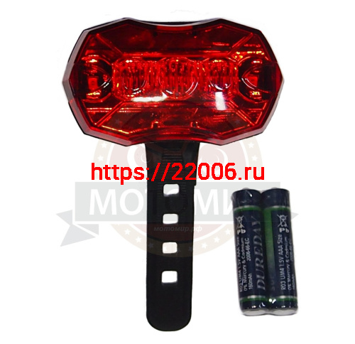 Фонарь Вело задний, 5 диодов, (бат.AAAХ2 - 2 шт в компл.) ERL-04, JY-004 Фонарь Вело задний, 5 диодов, (бат.AAAХ2 - 2 шт в компл.) ERL-04, JY-004