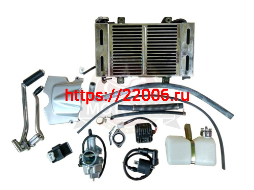 Двигатель 4т. 250 см3 (CG250) 167MМ жидкостное охл. (голый мотор)+радиатор фото 4 Двигатель 4т. 250 см3 (CG250) 167MМ жидкостное охл. (голый мотор)+радиатор фото 4