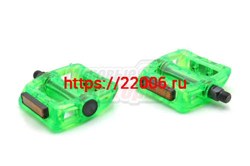Педали нейлоновые (пара) "NECO" для ВМХ 110х100mm ось 9/16" (WP601) зеленые Педали нейлоновые (пара) "NECO" для ВМХ 110х100mm ось 9/16" (WP601) зеленые