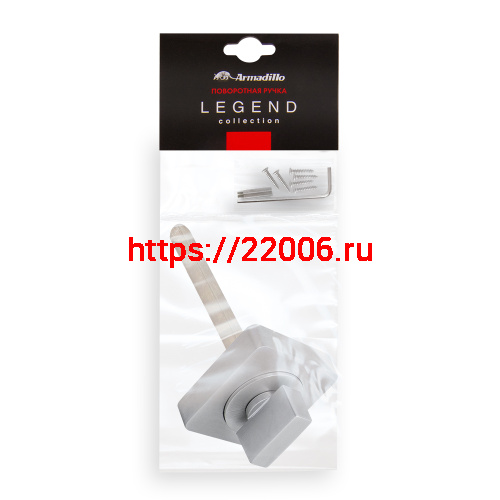 Ручка Armadillo (Армадилло) поворотная BKW8.K.SQ52 (BKW8/SQ) SN-3 матовый никель фото 2 Ручка Armadillo (Армадилло) поворотная BKW8.K.SQ52 (BKW8/SQ) SN-3 матовый никель фото 2