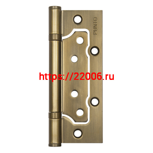 Петля Punto (Пунто) универсальная без врезки IN5200W AB (200-2B 125x2,5) бронза Петля Punto (Пунто) универсальная без врезки IN5200W AB (200-2B 125x2,5) бронза