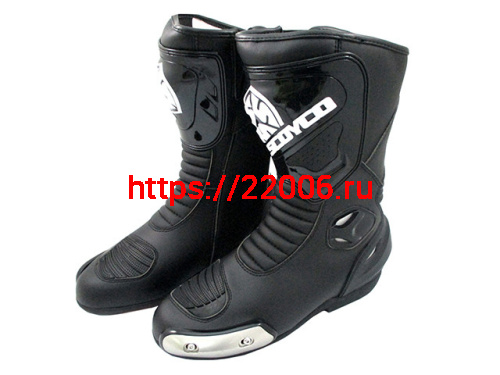 Ботинки мотоциклетные MBT004 43 размер черные Scoyco