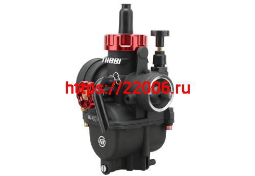 Карбюратор NIBBI Racing PE24 (YJ), реком.двиг. 50-125 см3 (вход/выход 24 и 46 мм) фото 2