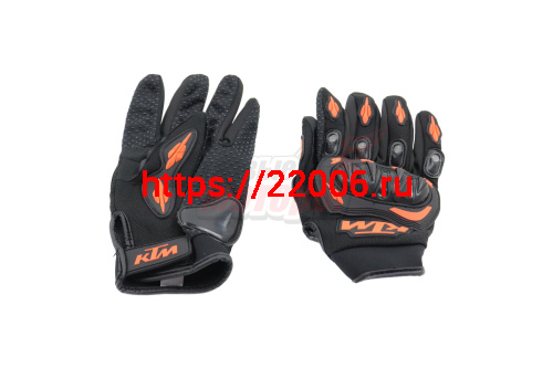 Перчатки мото KTM (пластик.защита,тыльн.часть-износост.дыш.ткань,ладонь-антискольз.) L Перчатки мото KTM (пластик.защита,тыльн.часть-износост.дыш.ткань,ладонь-антискольз.) L