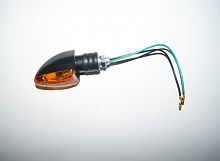 Указатель поворота №38 треугольный пластик оранжевое стекло