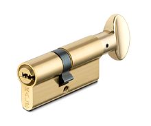 Цилиндровый механизм Kale kilit (Кале килит) с вертушкой 164 SM/90 (40+10+40) mm латунь 5 кл.