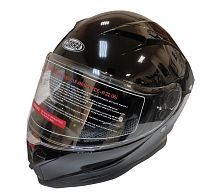 Шлем интеграл COBRA EC H153, черный глянцевый, с очками, размер S