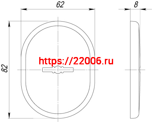 Декоративная накладка Armadillo (Армадилло) на сувальдный замок PS-DEC (ATC Protector 1) CP-8 Хром фото 2