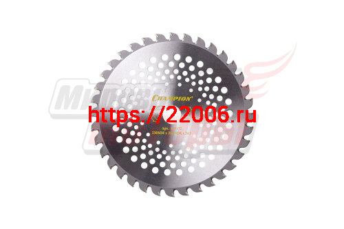 Нож мет. 230мм 36z CHAMPION (36/230/25.4) с зубц. из тв.сплава Speed (SRM-2305SI/2655SI) (C5172) Нож мет. 230мм 36z CHAMPION (36/230/25.4) с зубц. из тв.сплава Speed (SRM-2305SI/2655SI) (C5172)