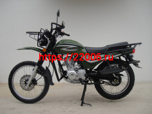 Мотоцикл ERMAK 150 см3 (колеса спица 18"/18",внедор.резин, диск.пер.торм.,защита картер/рук/ног,сигн) ЗЕЛЕНЫЙ фото 2 Мотоцикл ERMAK 150 см3 (колеса спица 18"/18",внедор.резин, диск.пер.торм.,защита картер/рук/ног,сигн) ЗЕЛЕНЫЙ фото 2