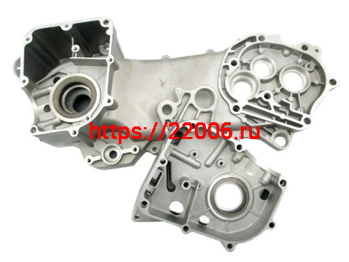 Картер двигателя 50сс 139QMB левый и правый под 12" колесо Картер двигателя 50сс 139QMB левый и правый под 12" колесо