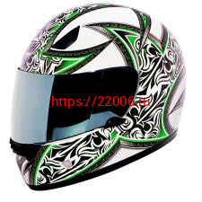 Мотошлем THH TS-38 №4 white/green (S) Мотошлем THH TS-38 №4 white/green (S)