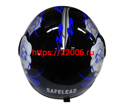 Шлем интеграл "Safelead" HF-101 NEW черный (Q19B)(Q29) размер L фото 5