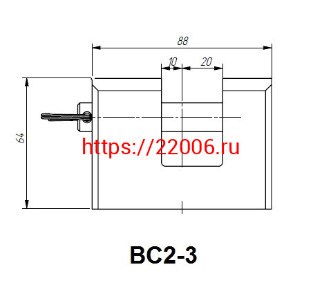 Замок Zenit (Зенит) навесной ВС2-3 фото 2 Замок Zenit (Зенит) навесной ВС2-3 фото 2